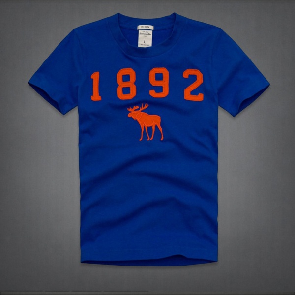 Abercrombie Fitch Hombres De Cuello Redondo Corto Remera AF5374